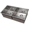 imageZLINE 36 in Anton Undermount Double Bowl Satin Stainless Steel Kitchen Sink with Bottom Grid SR50D36S