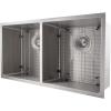 imageZLINE 36 in Anton Undermount Double Bowl Stainless Steel Kitchen Sink with Bottom Grid SR50D36
