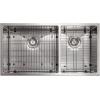imageZLINE 36 in Chamonix Undermount Double Bowl Satin Stainless Steel Kitchen Sink with Bottom Grid SR60D36S
