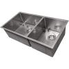 imageZLINE 36 in Chamonix Undermount Double Bowl Satin Stainless Steel Kitchen Sink with Bottom Grid SR60D36S