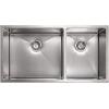 imageZLINE 36 in Chamonix Undermount Double Bowl Satin Stainless Steel Kitchen Sink with Bottom Grid SR60D36S