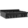 imageZLINE 36 in Legacy Gas Rangetop with 6 Burners and Porcelain Cooktop in Black Stainless Steel RTB36