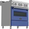 imageZLINE 36quot 46 cu ft Dual Fuel Range with Gas Stove and Electric Oven in Fingerprint Resistant Stainless Steel and Blue Matte Door RASBM36