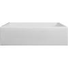 imageZLINE 36quot Venice Farmhouse Apron Front Reversible Single Bowl Fireclay Kitchen Sink with Bottom Grid in White Matte FRC5122WM36
