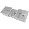 imageZLINE 45 in Breckenridge Undermount Triple Bowl Satin Stainless Steel Kitchen Sink with Bottom Grid SLT45S