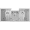 imageZLINE 45 in Breckenridge Undermount Triple Bowl Satin Stainless Steel Kitchen Sink with Bottom Grid SLT45S