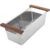imageZLINE 45 in Garmisch Undermount Single Bowl Satin Stainless Steel Kitchen Sink with Bottom Grid and Accessories SLS45S