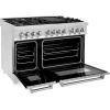 imageZLINE 48 in 60 cu ft Legacy Dual Fuel Range with 7 Burner Gas Cooktop and 2 Electric Ovens in Stainless Steel RA48