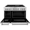 imageZLINE 48 in 60 cu ft Legacy Dual Fuel Range with 7 Burner Gas Cooktop and 2 Electric Ovens in Stainless Steel RA48