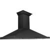 imageZLINE 48 in Wall Mount Range Hood in Black Stainless Steel with Builtin CrownSound Bluetooth Speakers BSKBNCRNBT48