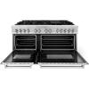 imageZLINE 60 in 74 cu ft Legacy Dual Fuel Range with 9 Burner Gas Cooktop and 2 Electric Convection Ovens in Stainless Steel RA60