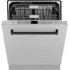 imageZLINE Autograph Edition 24 in Monument Series 3rd Rack Top Control BuiltIn Tall Tub Dishwasher with Satin Stainless Steel Panel and Matte Black Handle 45dBa DWMTZSN24MB