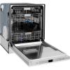 imageZLINE Autograph Edition 24quot 3rd Rack Top Touch Control Tall Tub Dishwasher in White Matte with Gold Handle 51dBa DWMTZWM24G