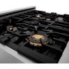 imageZLINE Autograph Edition 30 in Legacy Gas Rangetop with 4 Burners and Porcelain Cooktop in Stainless Steel with Champagne Bronze Accents RTZ30CB