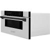 imageZLINE Autograph Edition 30quot 12 cu ft BuiltIn Microwave Drawer in Stainless Steel with Matte Black Accents