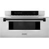 imageZLINE Autograph Edition 30quot 12 cu ft BuiltIn Microwave Drawer in Stainless Steel with Matte Black Accents