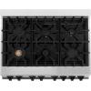 imageZLINE Autograph Edition 36 in 46 cu ft Legacy Dual Fuel Range with 6 Burner Gas Cooktop and Electric Convection Oven in Stainless Steel and Matte Black Accents RAZ36MB