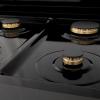 imageZLINE Autograph Edition 36 in Legacy Gas Rangetop with 6 Burners and Porcelain Cooktop in Black Stainless Steel with Polished Gold Accents RTBZ36G