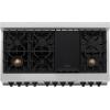 imageZLINE Autograph Edition 48 in 60 cu ft Legacy Dual Fuel Range with 7 Burner Gas Cooktop and 2 Electric Ovens in Stainless Steel and Matte Black Accents RAZ48MB