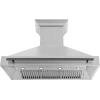 imageZLINE Autograph Edition 48 in Satin Stainless Steel Wall Mount Range Hood with Matte Black Handle 8654SNZ48MB