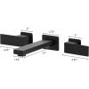 imageZLINE Autograph Edition Bliss Wall Mount Bath Faucet in Matte Black BLSBFWMB