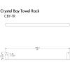 imageZLINE Crystal Bay Towel Rail in Gun Metal CBYTRGM