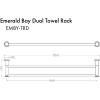 imageZLINE El Dorado Double Towel Rail ELDTRDBN