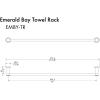 imageZLINE Emerald Bay Towel Rail in Chrome EMBYTRCH