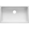imageZLINE Rome 30quot White Single Bowl Fireclay Dual Mount Sink w Bottom Grid
