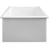 imageZLINE Rome 30quot White Single Bowl Fireclay Dual Mount Sink w Bottom Grid