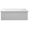 imageZLINE Rome 30quot White Single Bowl Fireclay Dual Mount Sink w Bottom Grid