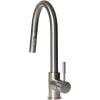 imageZLine GEMKFBN Gemini Pull Down Kitchen Faucet Brushed Nickel High Arc Spout PVD Technology Powerful Spray Options 360Degree Swivel Technology Lockin Design