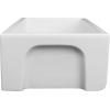 imageZLine Venice 30quot Matte White Single Bowl Reversible Fireclay Farmhouse Sink w Bottom Grid