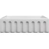 imageZLine Venice 33quot White Single Bowl Reversible Fireclay Farmhouse Sink w Grid
