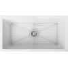 imageZLine Venice 33quot White Single Bowl Reversible Fireclay Farmhouse Sink w Grid