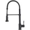 imageZline APLKFMB Apollo Pull Down Spring Kitchen Faucet Matte Black PVD Technology 360Degree Swivel 18 gallonminute Flow Rate HighPressure Anti Splash Single Handle