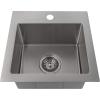 imageZLINE 15 in Donner Topmount Single Bowl Bar Kitchen Sink in Stainless Steel STS15