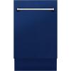 imageZLINE 18quot Tallac Series 3rd Rack Top Control Dishwasher in Blue Gloss with Stainless Steel Tub 51dBa DWVBG18