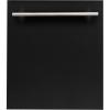 imageZLINE 24 in Top Control Dishwasher in Black Matte with Stainless Steel Tub and Modern Style Handle