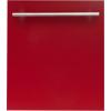 imageZLINE 24 in Top Control Dishwasher in Red Gloss 120Volt with Stainless Steel Tub and Modern Style Handle