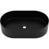 imageZLINE 24quot Siena Oval Vessel Bath Sink in Matte Black SKQVOMB24