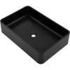 imageZLINE 24quot Siena Square Vessel Bath Sink in Matte Black SKQVSQMB24