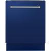 imageZLINE 24quot Tallac Series 3rd Rack Tall Tub Dishwasher in Blue Gloss with Stainless Steel Tub 51dBa DWVBG24