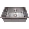imageZLINE 27 in Meribel Undermount Single Bowl Satin Stainless Steel Kitchen Sink with Bottom Grid SRS27S