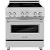 imageZLINE 30 in 40 cu ft Legacy Induction Range with 4 Element Cooktop and Electric Convection Oven in Stainless Steel RAIND30
