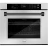 imageZLINE 30 in Autograph Edition Professional True Convection Single Wall Oven with Air Fry and Self Clean in Stainless Steel with Matte Black Handle WASZ30MB