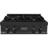 imageZLINE 30 in Legacy Gas Rangetop with 4 Burners and Porcelain Cooktop in Black Stainless Steel RTB30