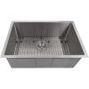 imageZLINE 30 in Meribel Undermount Single Bowl Stainless Steel Kitchen Sink with Bottom Grid SRS30