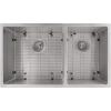 imageZLINE 33 in Chamonix Undermount Double Bowl Stainless Steel Kitchen Sink with Bottom Grid SR60D33