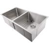 imageZLINE 36 in Anton Undermount Double Bowl Stainless Steel Kitchen Sink with Bottom Grid SR50D36